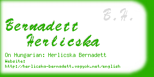 bernadett herlicska business card